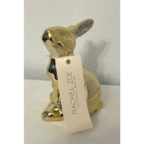Rachel Zoe GOLD BUNNY With Textured Mirror Ears Tiktok Viral - Picture 1 of 6